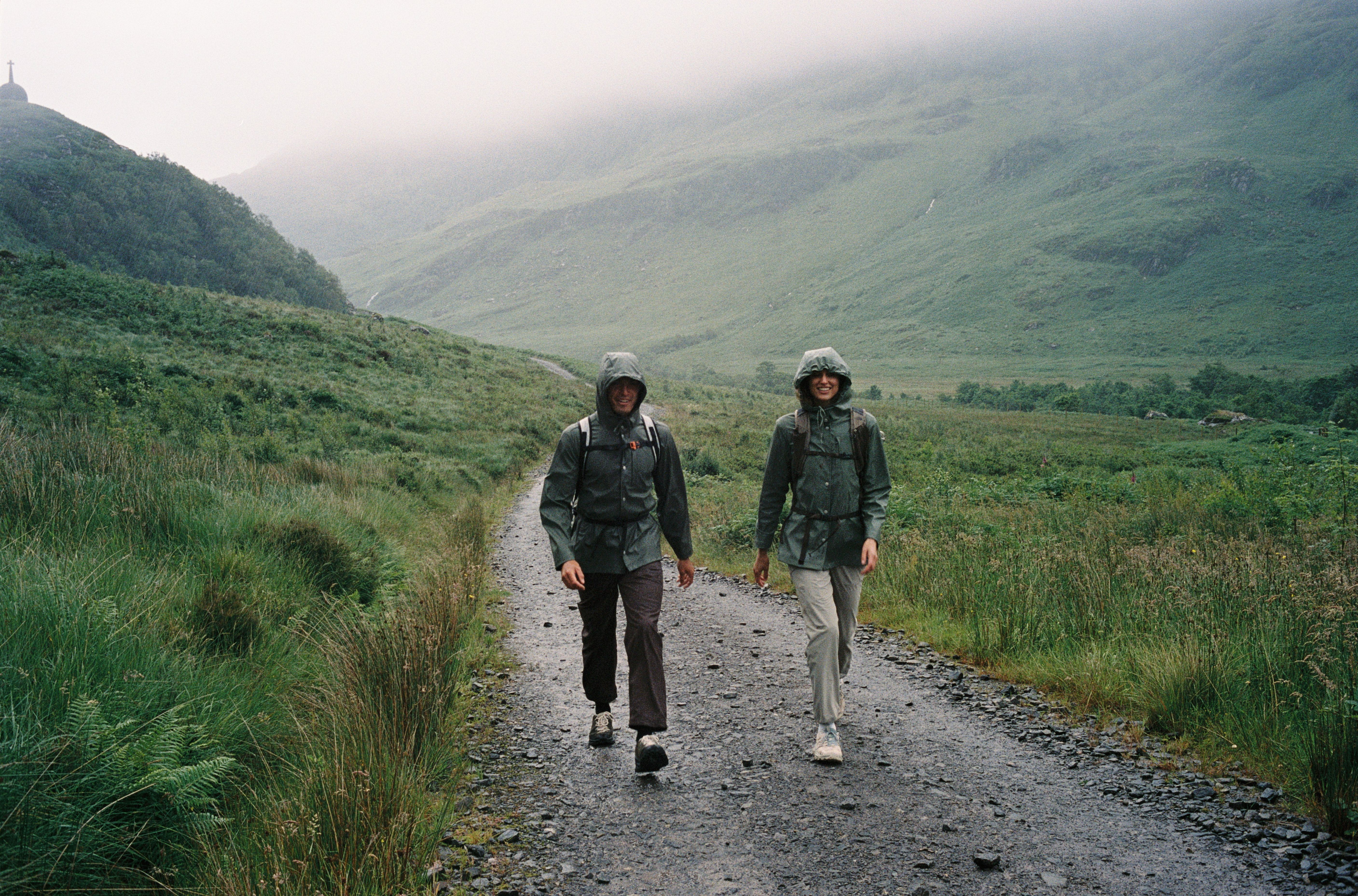 Shot of man and a woman in a Yardsale Rain Jacket
