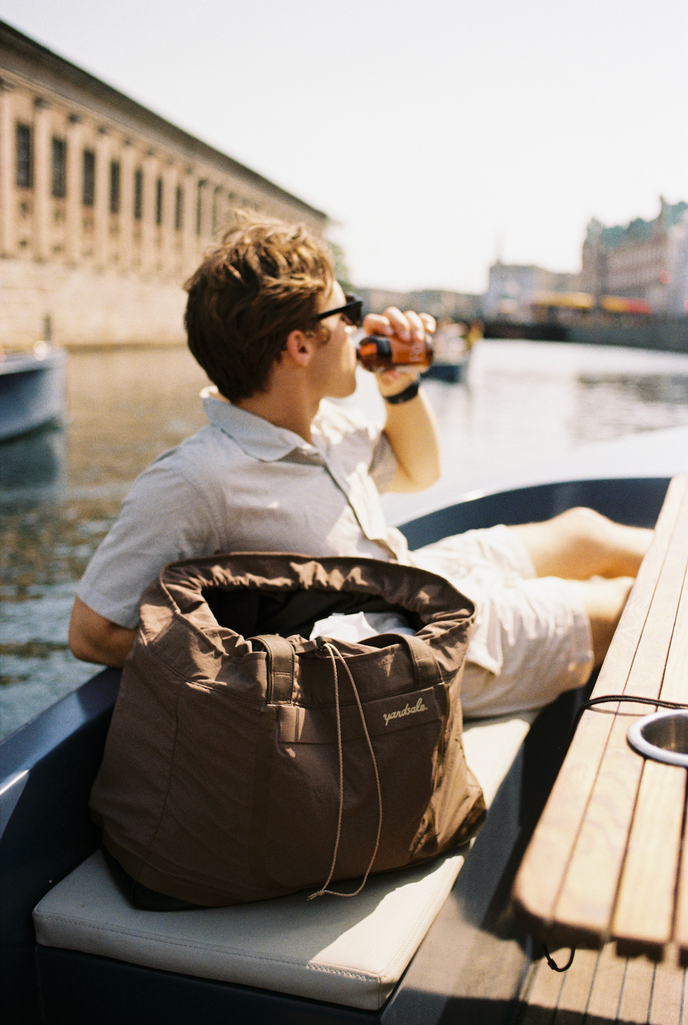 Image of someone on a boat in Copenhagen