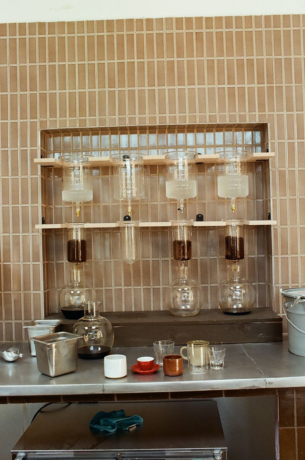 An image of cold brew towers