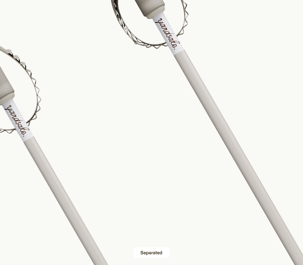 Two magnetic ski straps