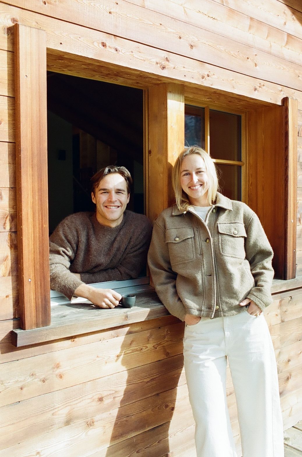 An image a of two people
