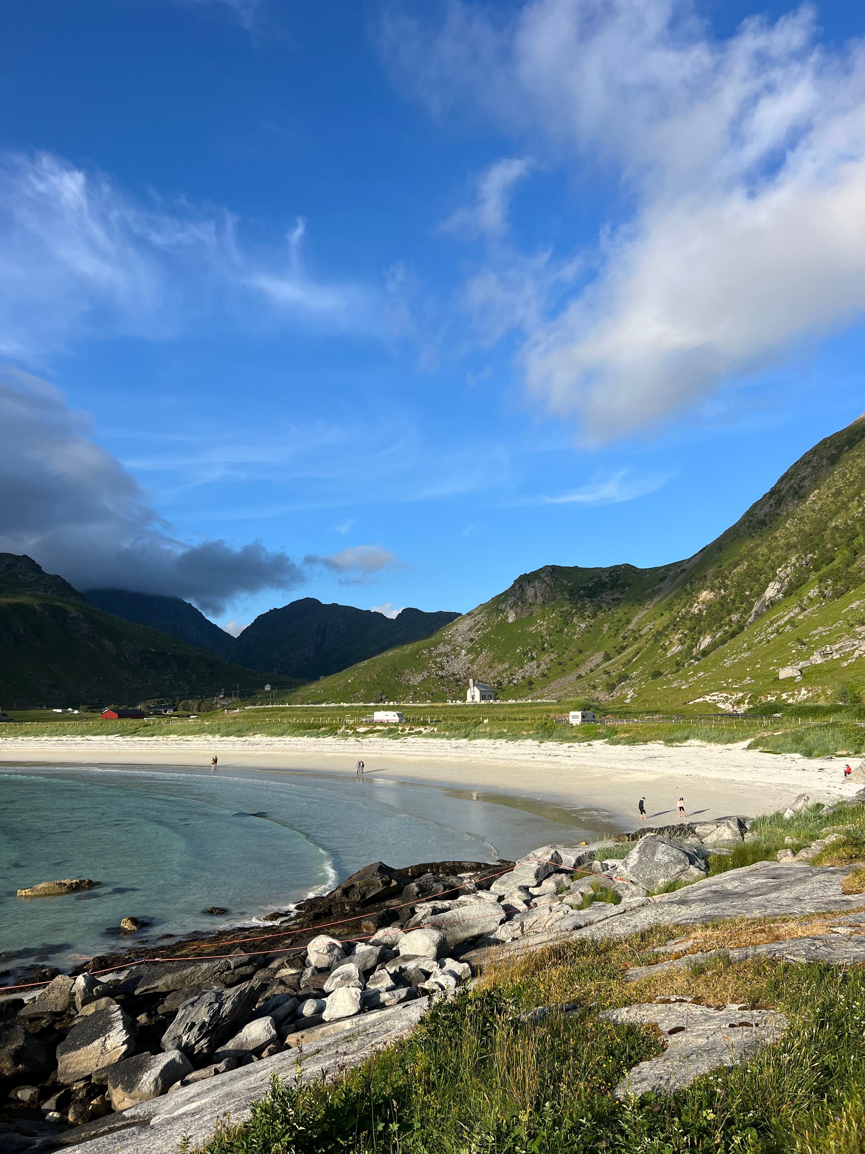 An image a of a beach in Norway