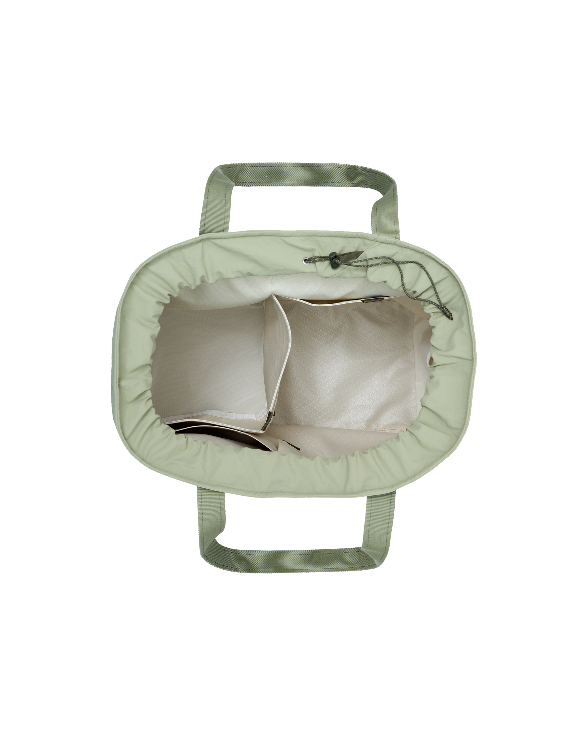 An image of Day Bag verde top down