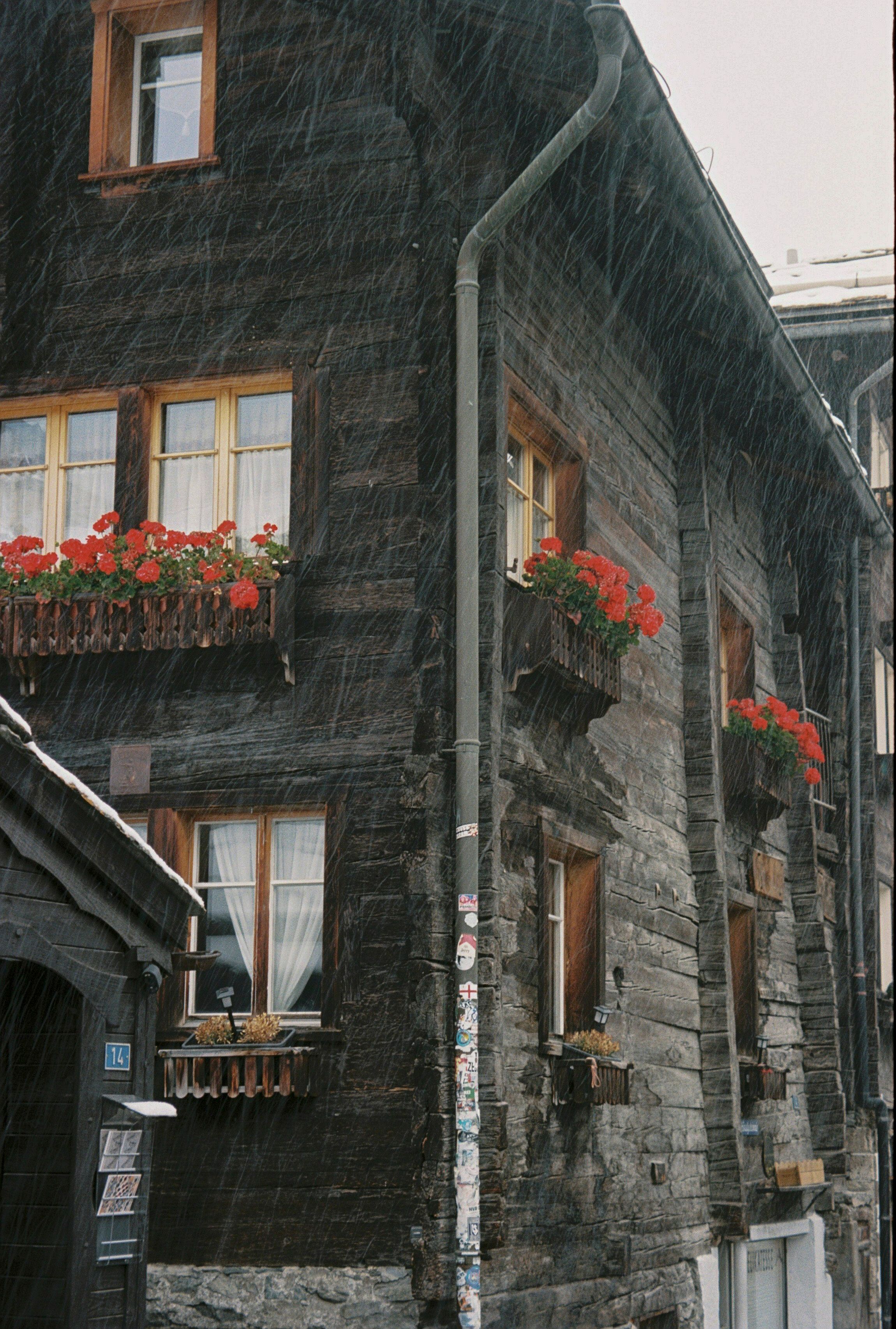 Snowing in Zermatt