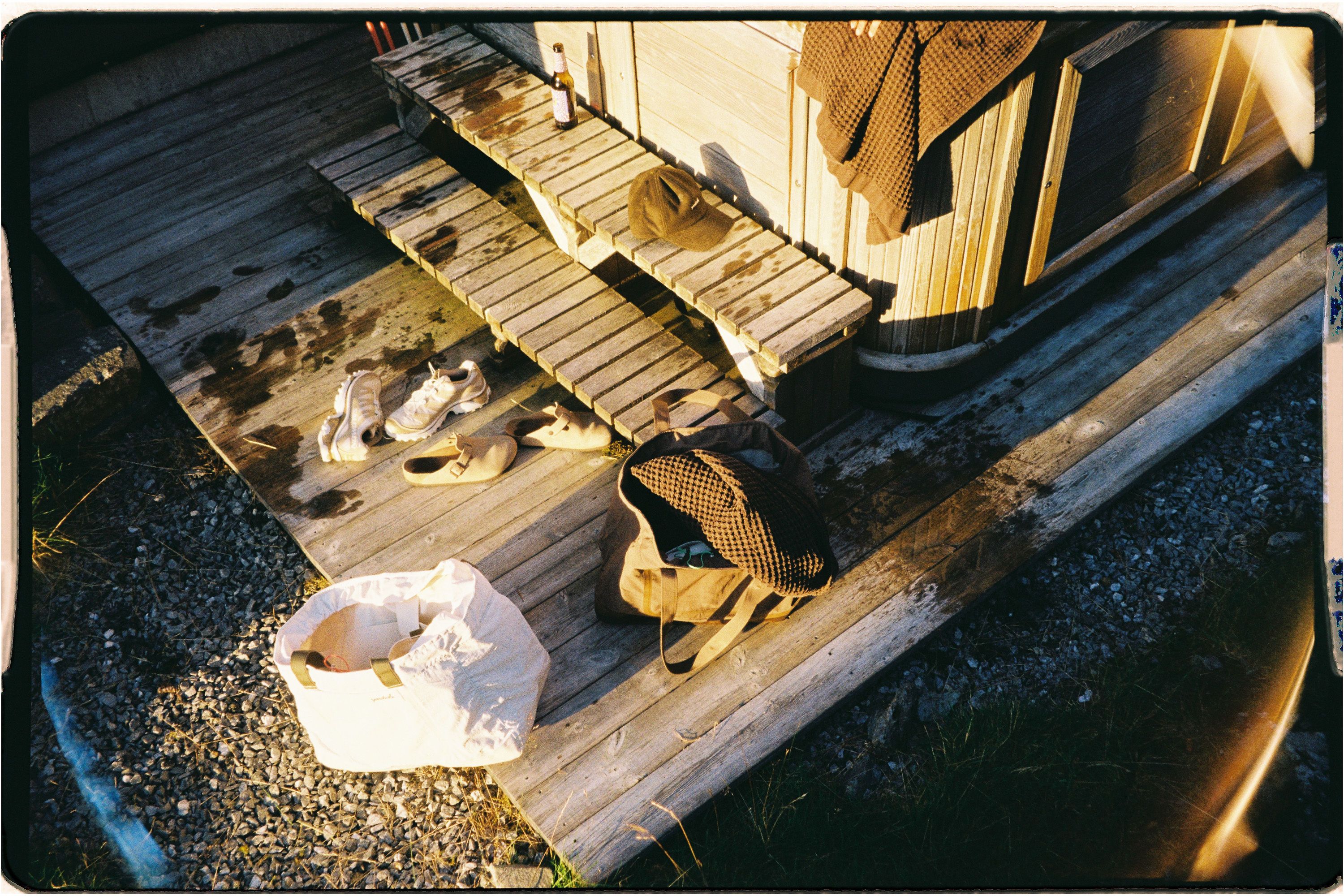 An image a of a hot tub with a bag nearby