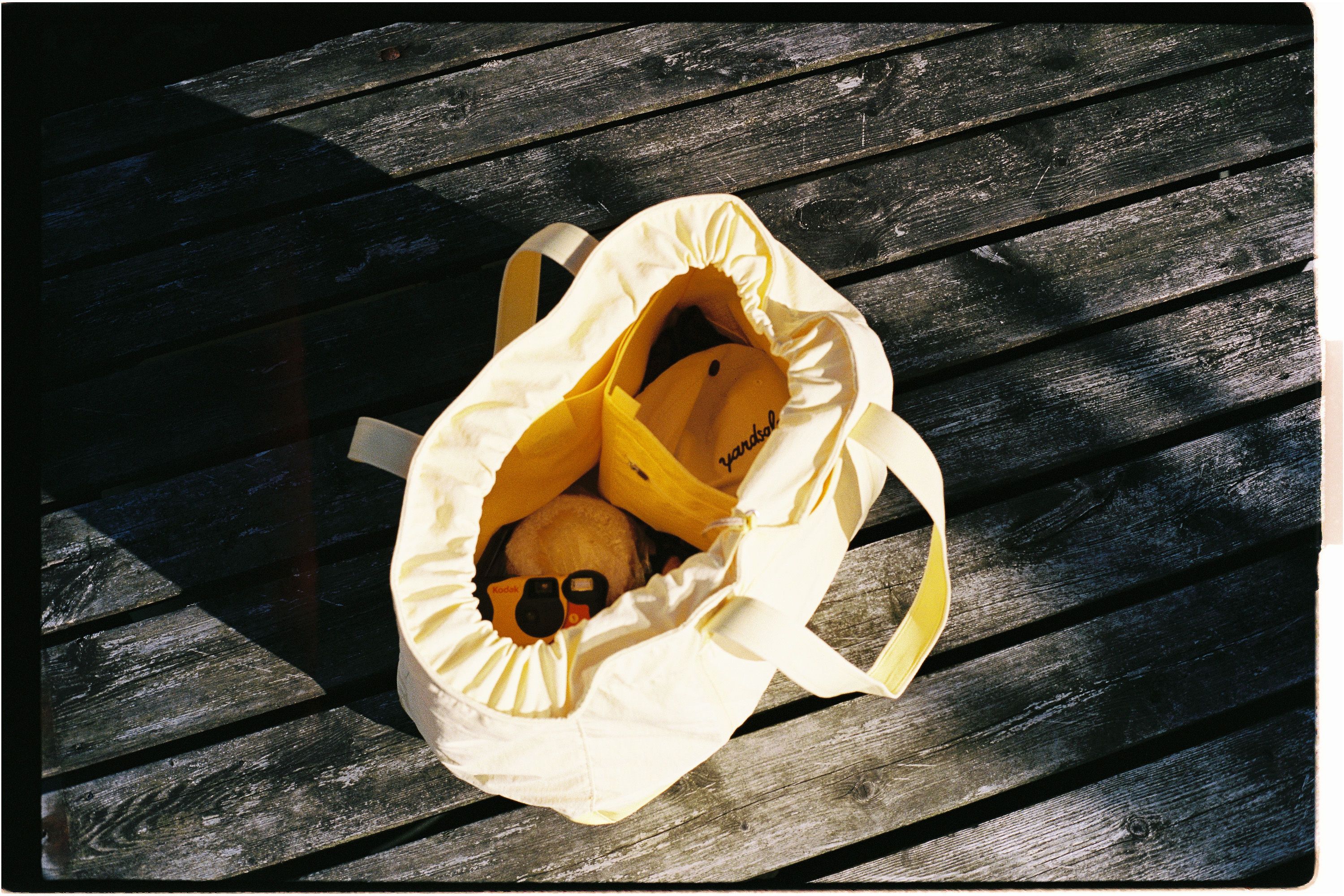 An image of a bag on the ground 