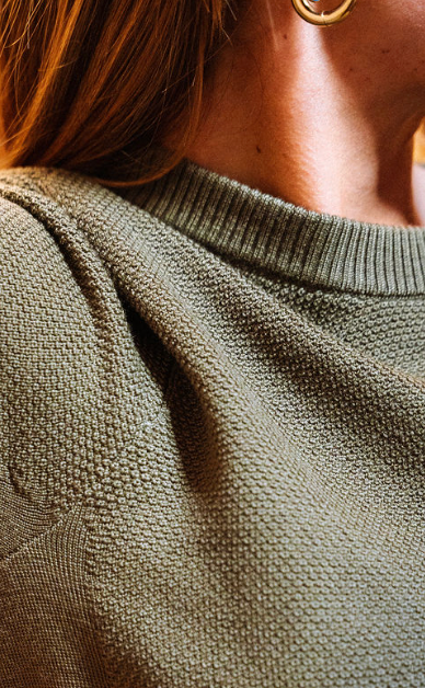 An image of merino wool details
