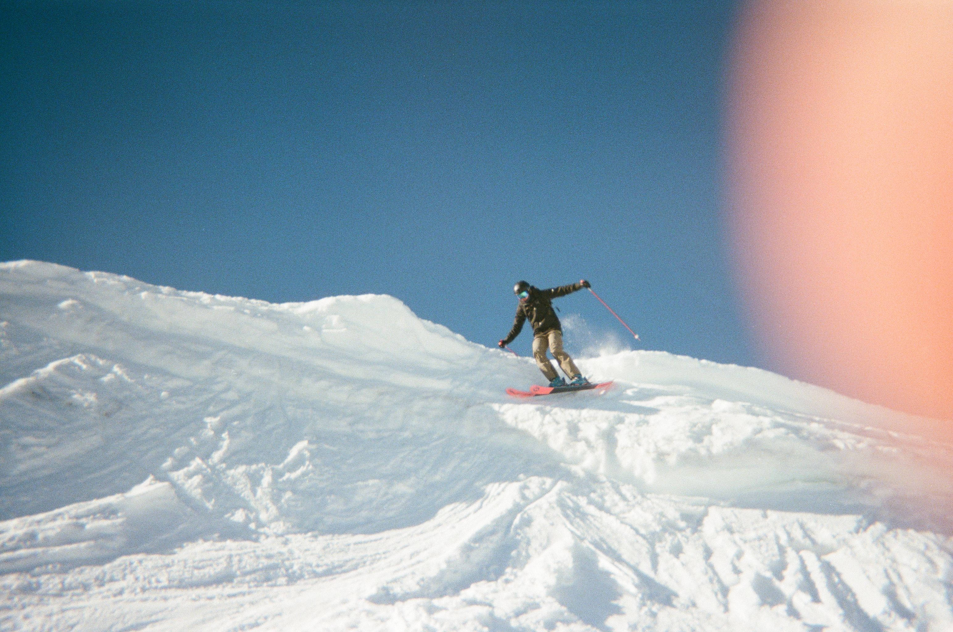 An image of a man skiing 