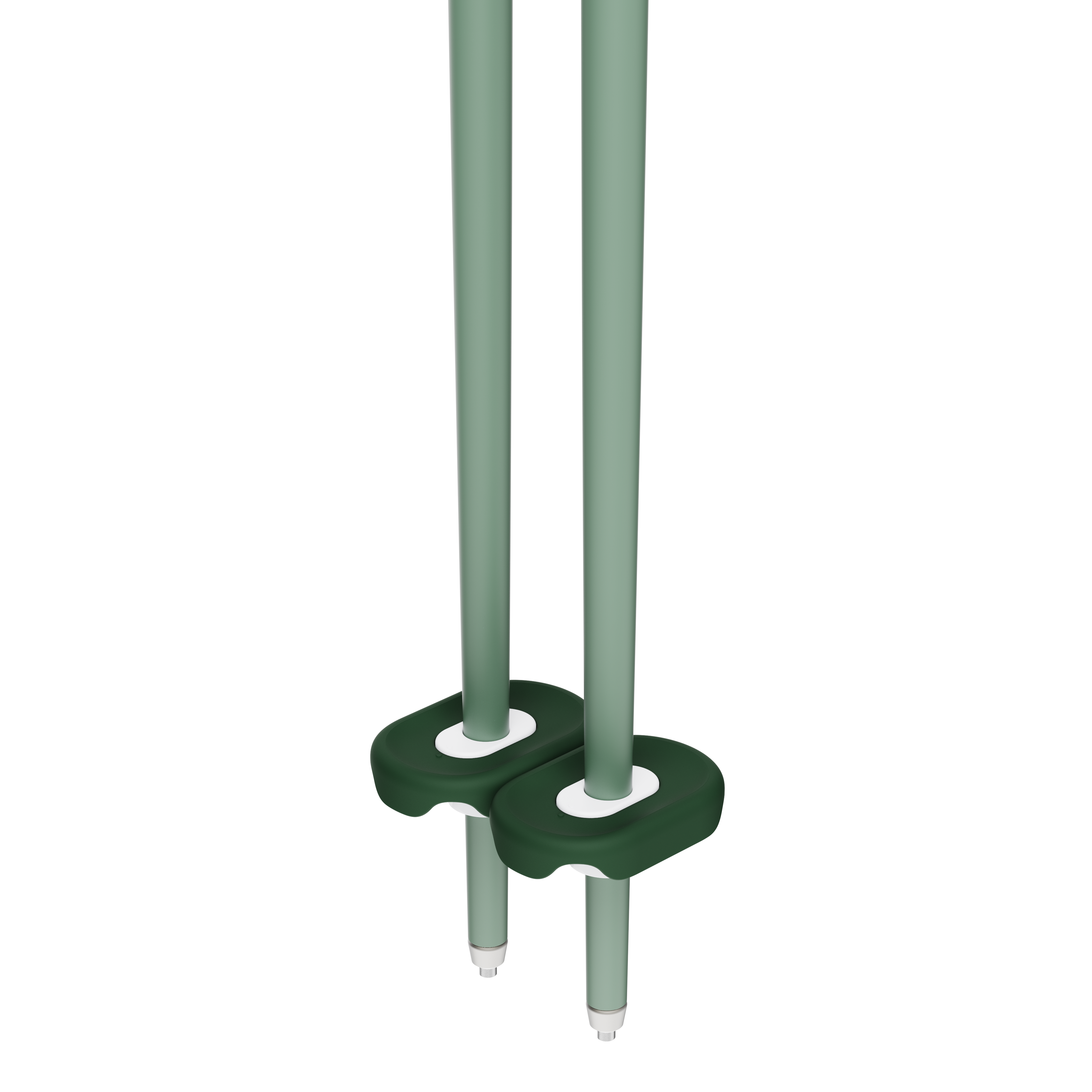 An image of P1 ski poles green baskets