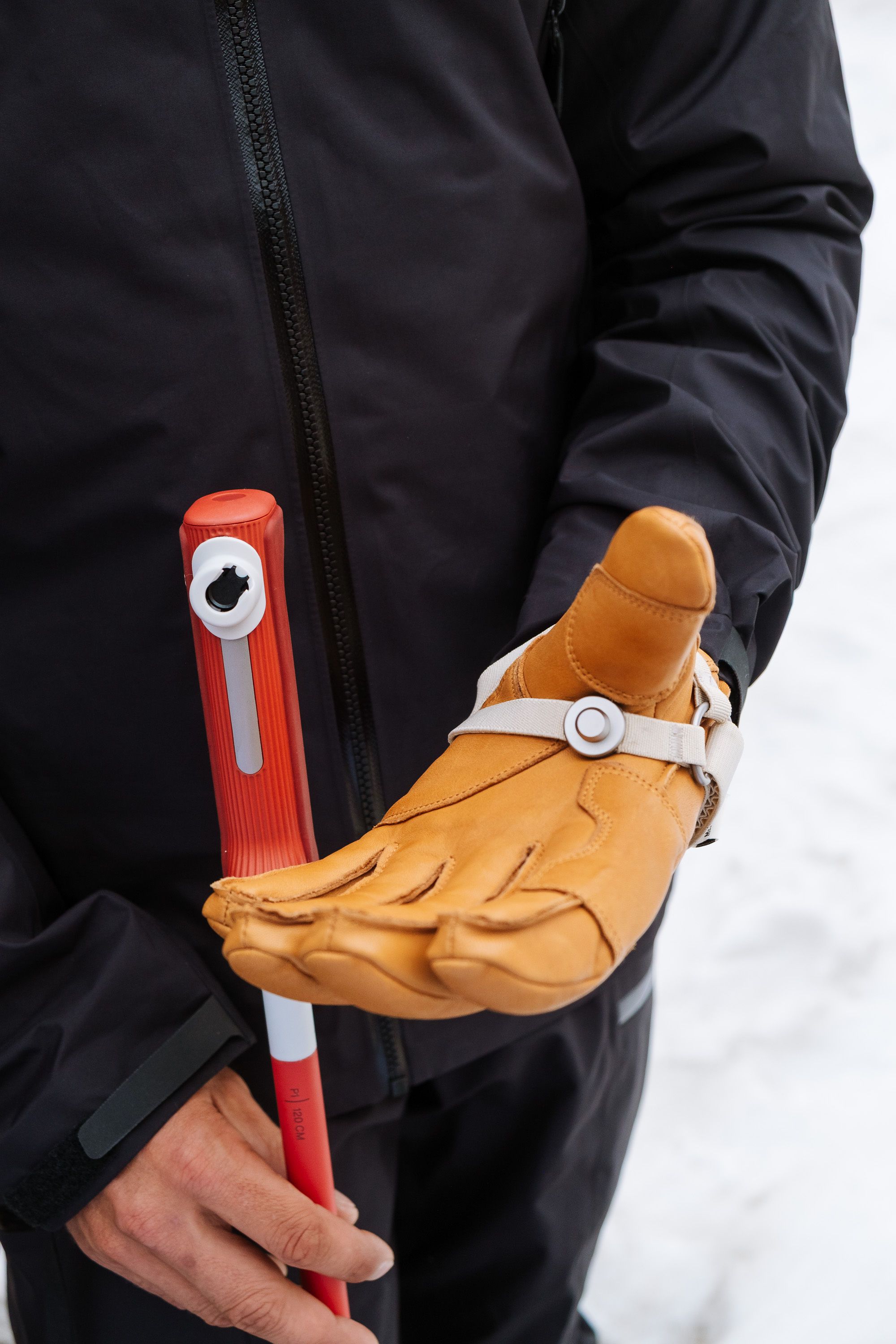 An image of skiers getting ready in the backcountry