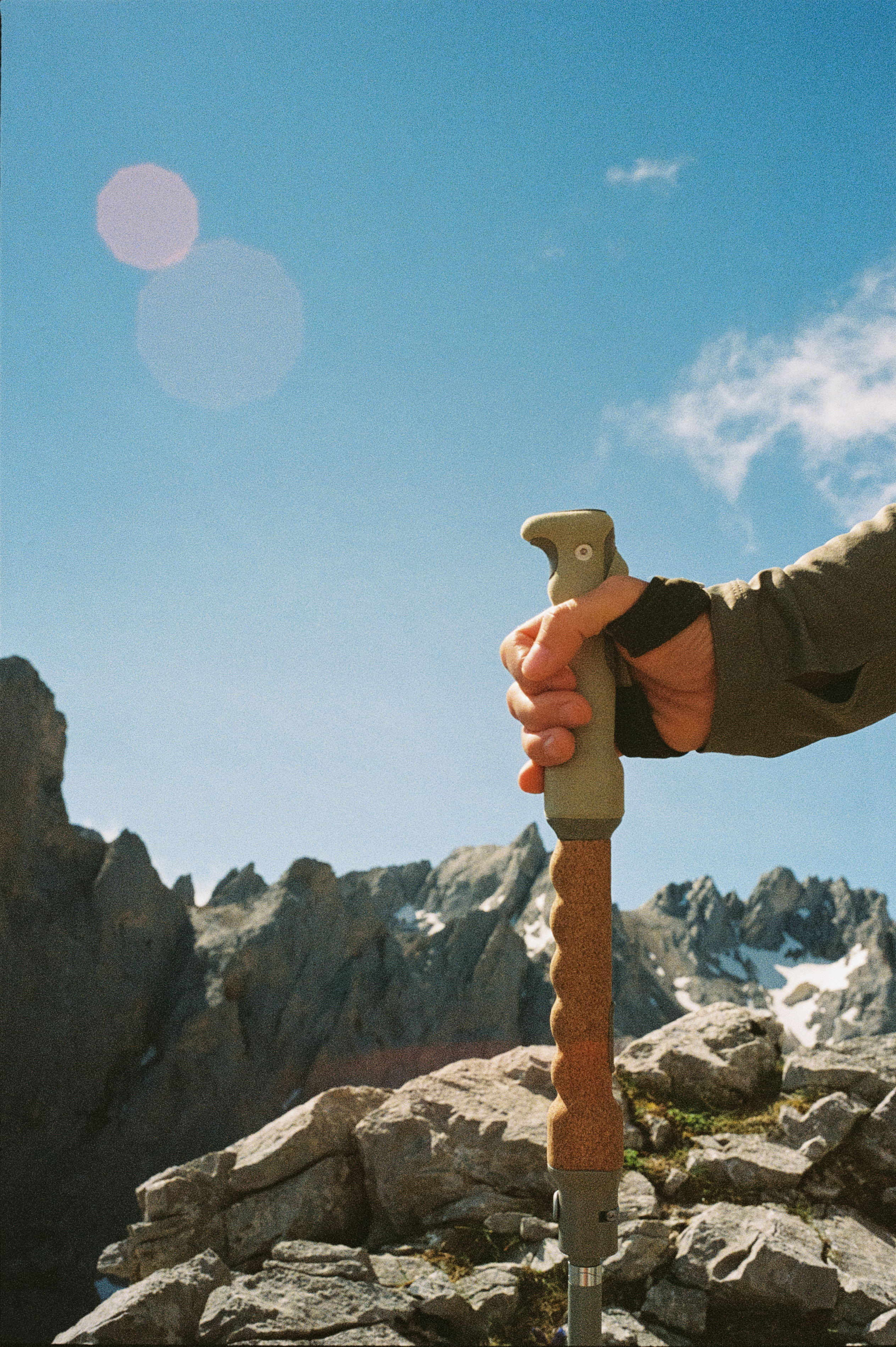 An close up image of Trekking Poles