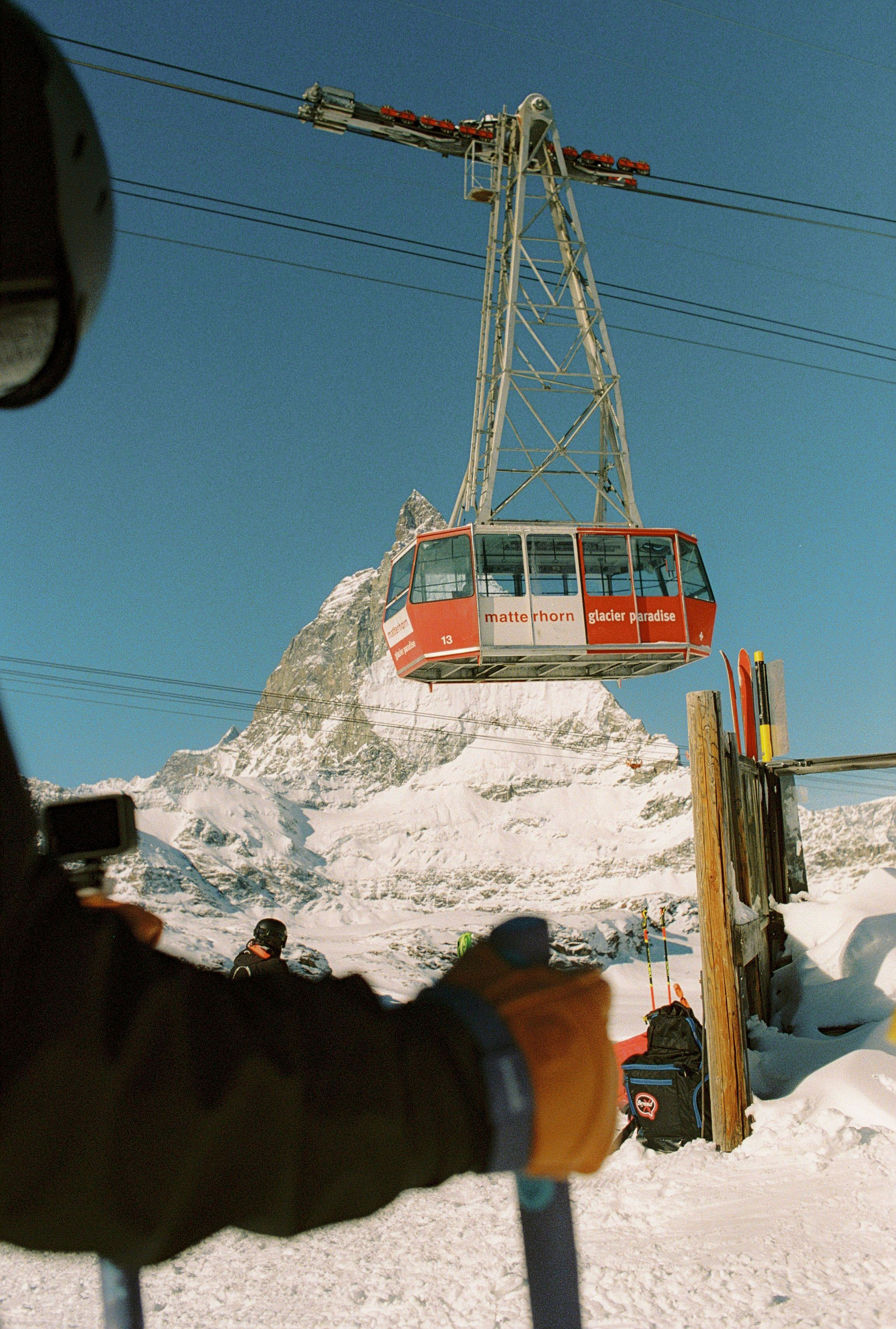 An image of a gondola in Zermatt