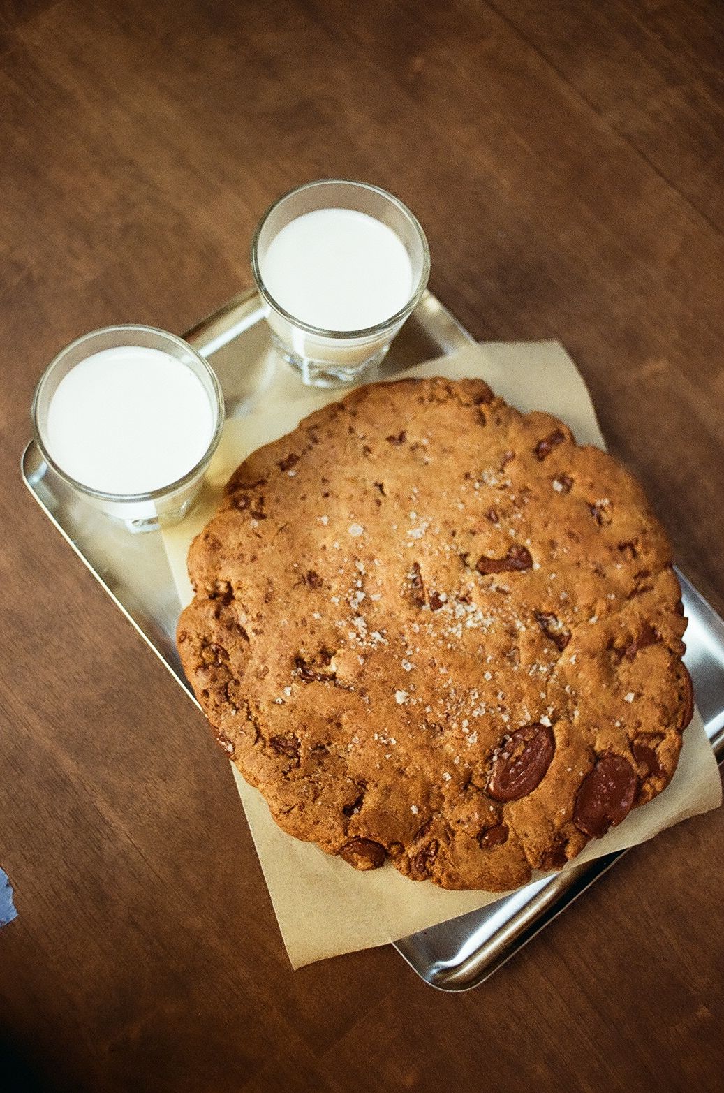An image of Double Black's giant chocolate chip cookie