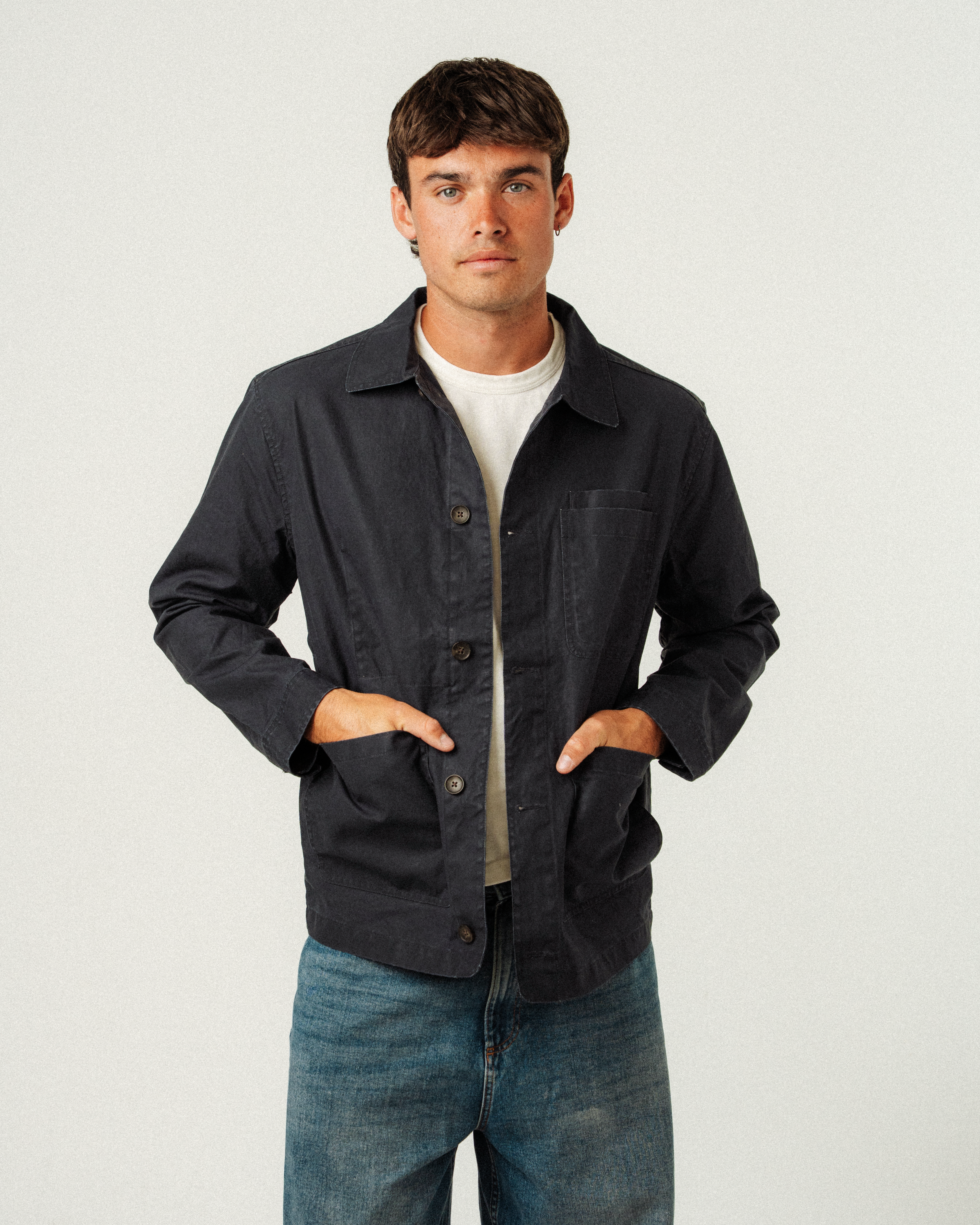 Waxed Sport Jacket in Deep Sea