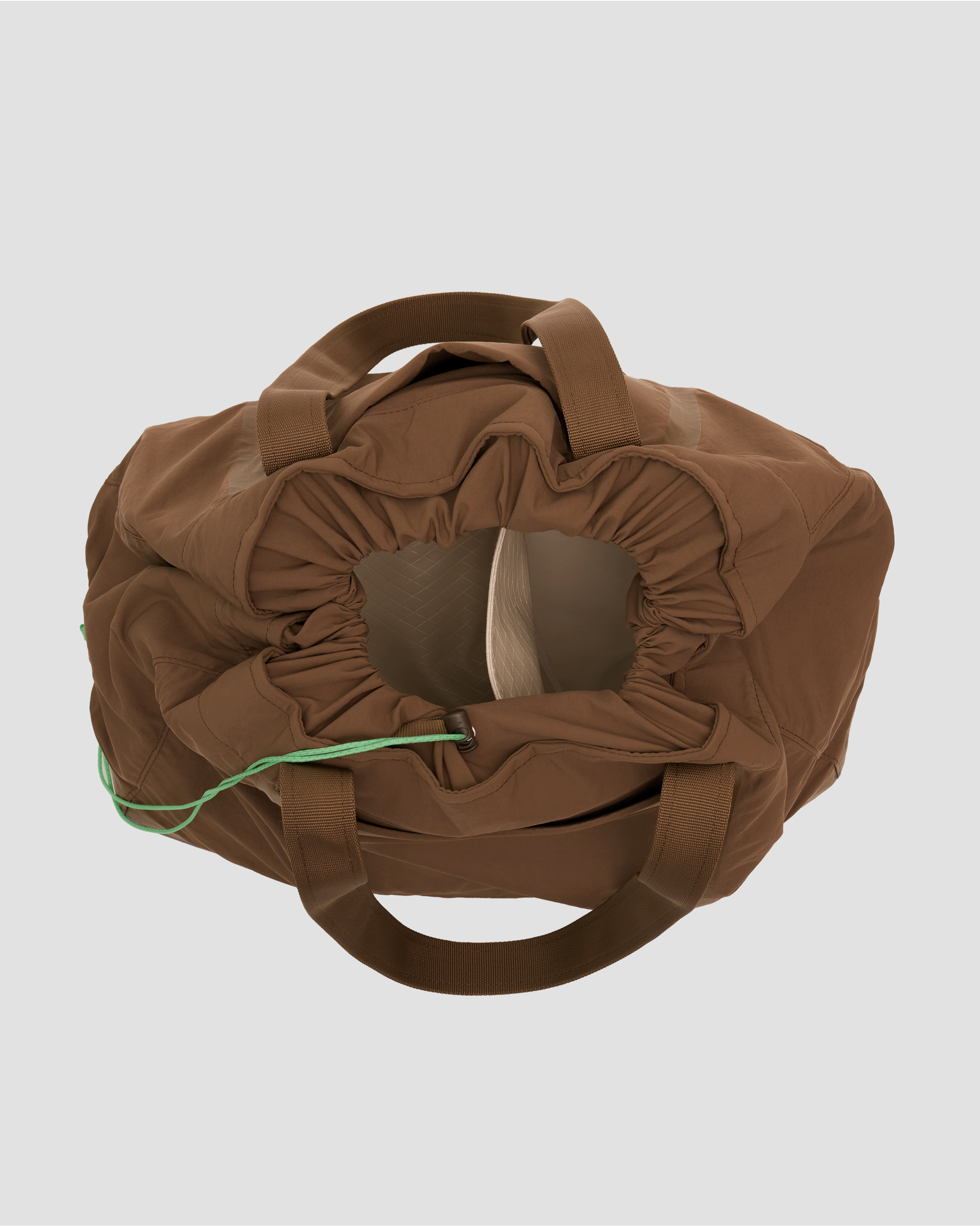 An image of 20L Day Bag Brown cinched top down