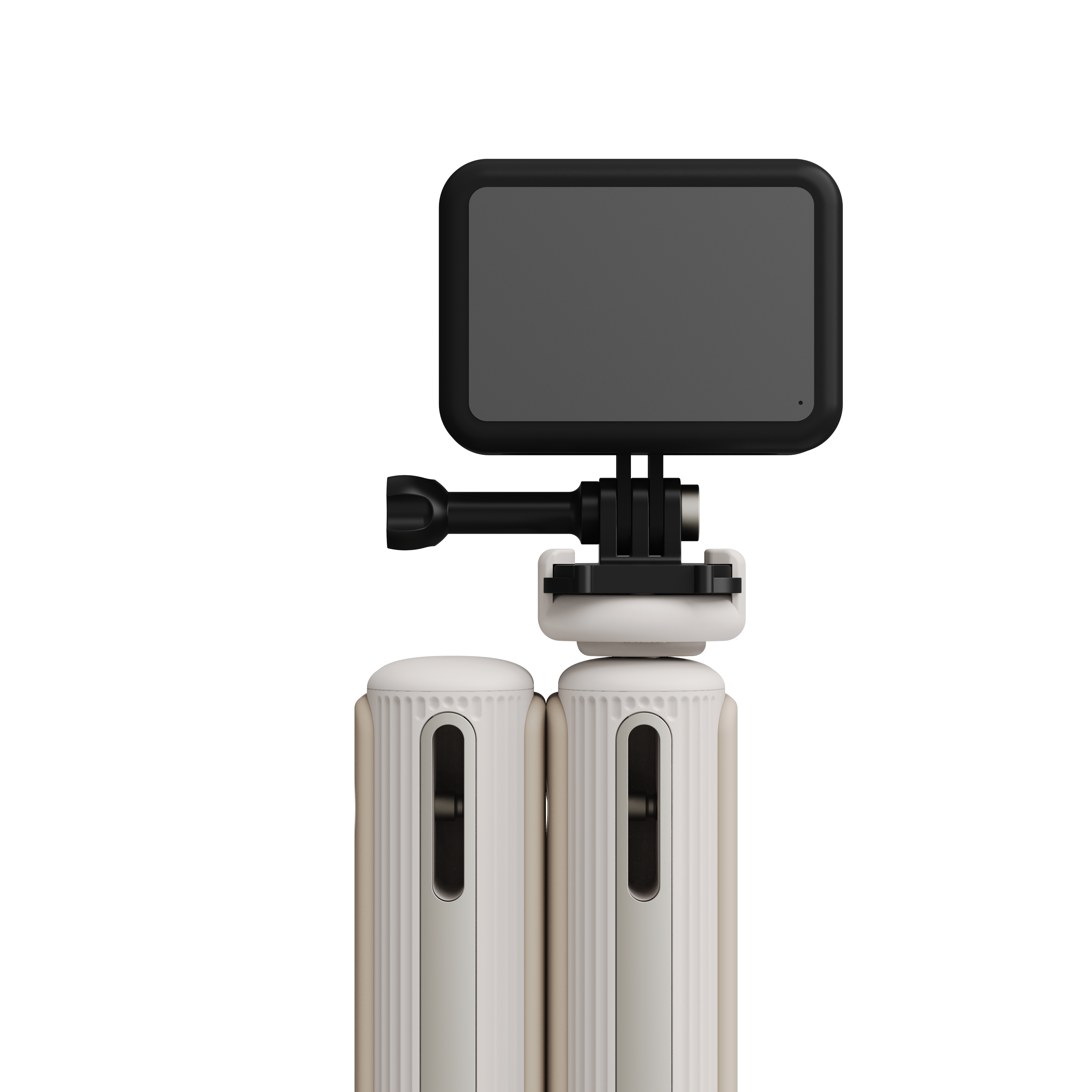 Render of a GoPro mount on a ski pole