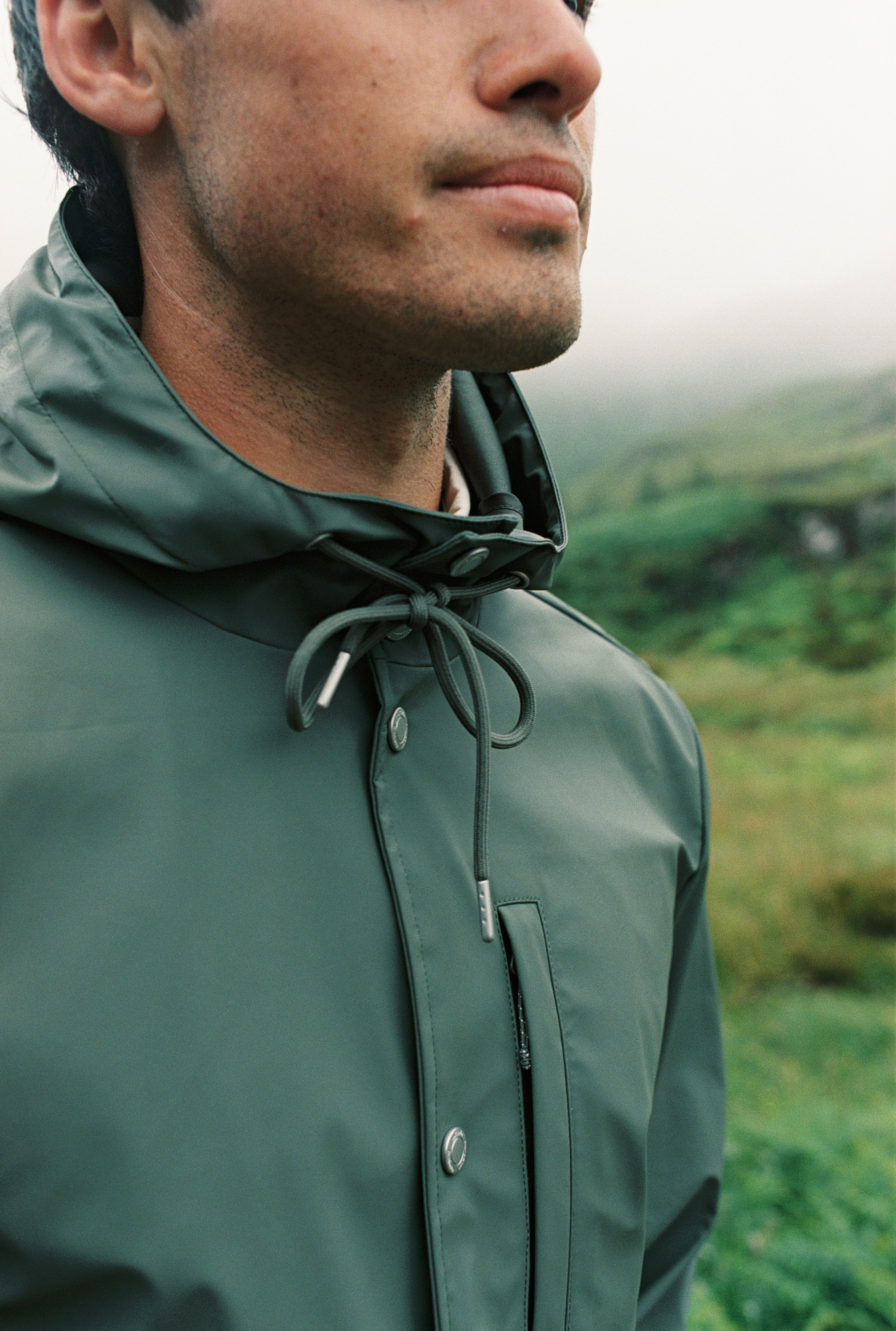 Men's breathable rain jacket