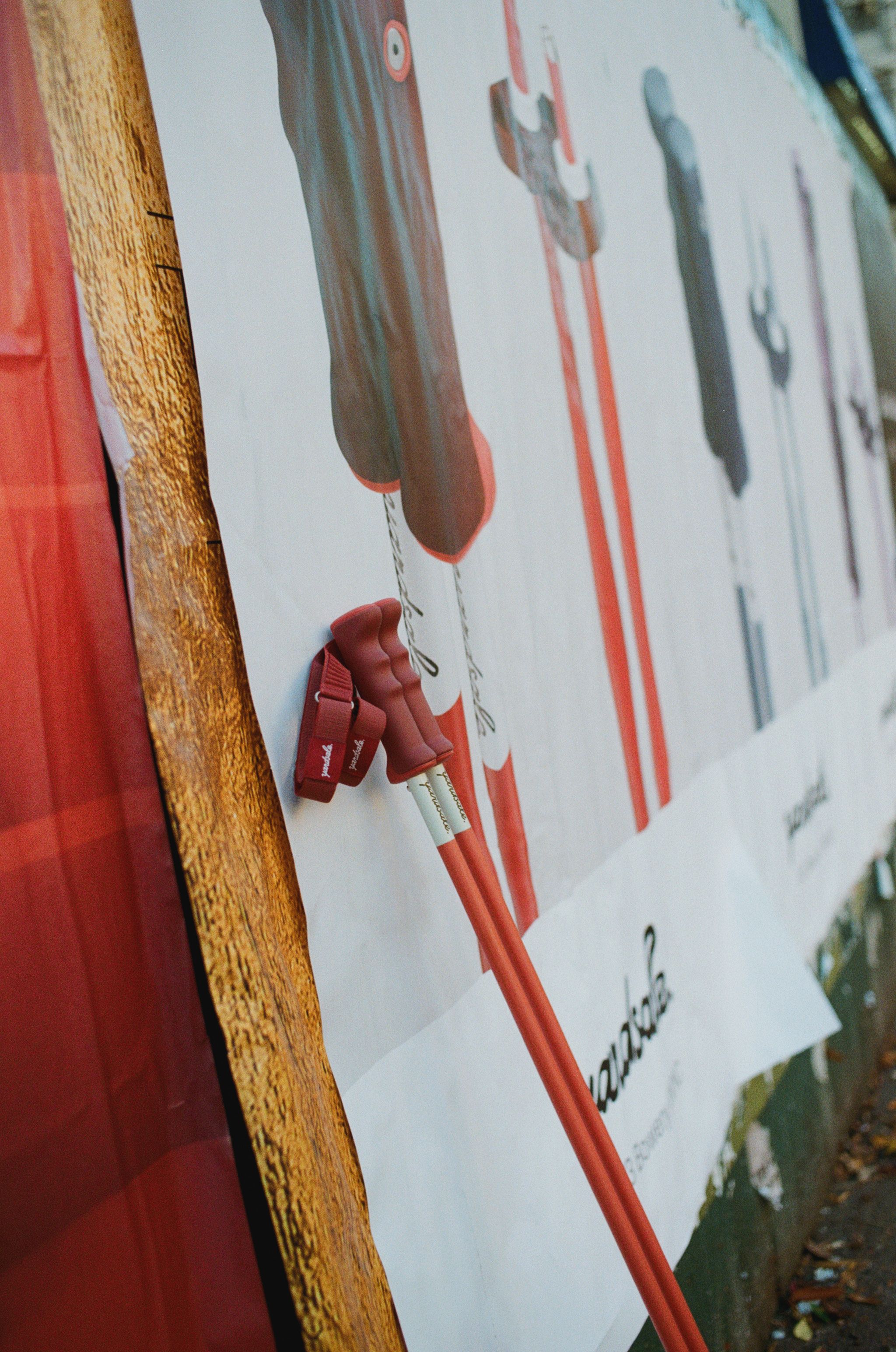An image of ski poles in New York City