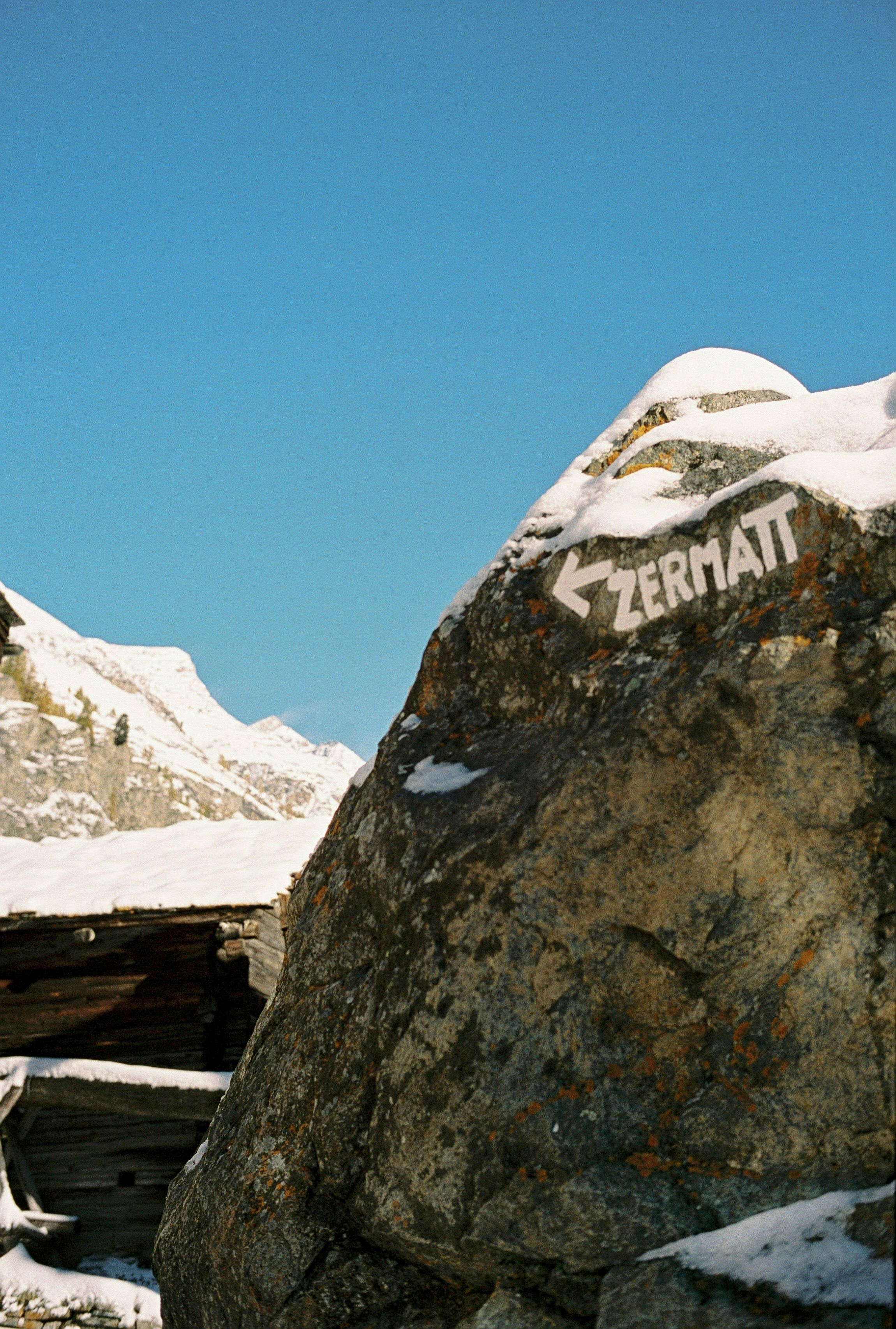 Image of a rock in Zermatt