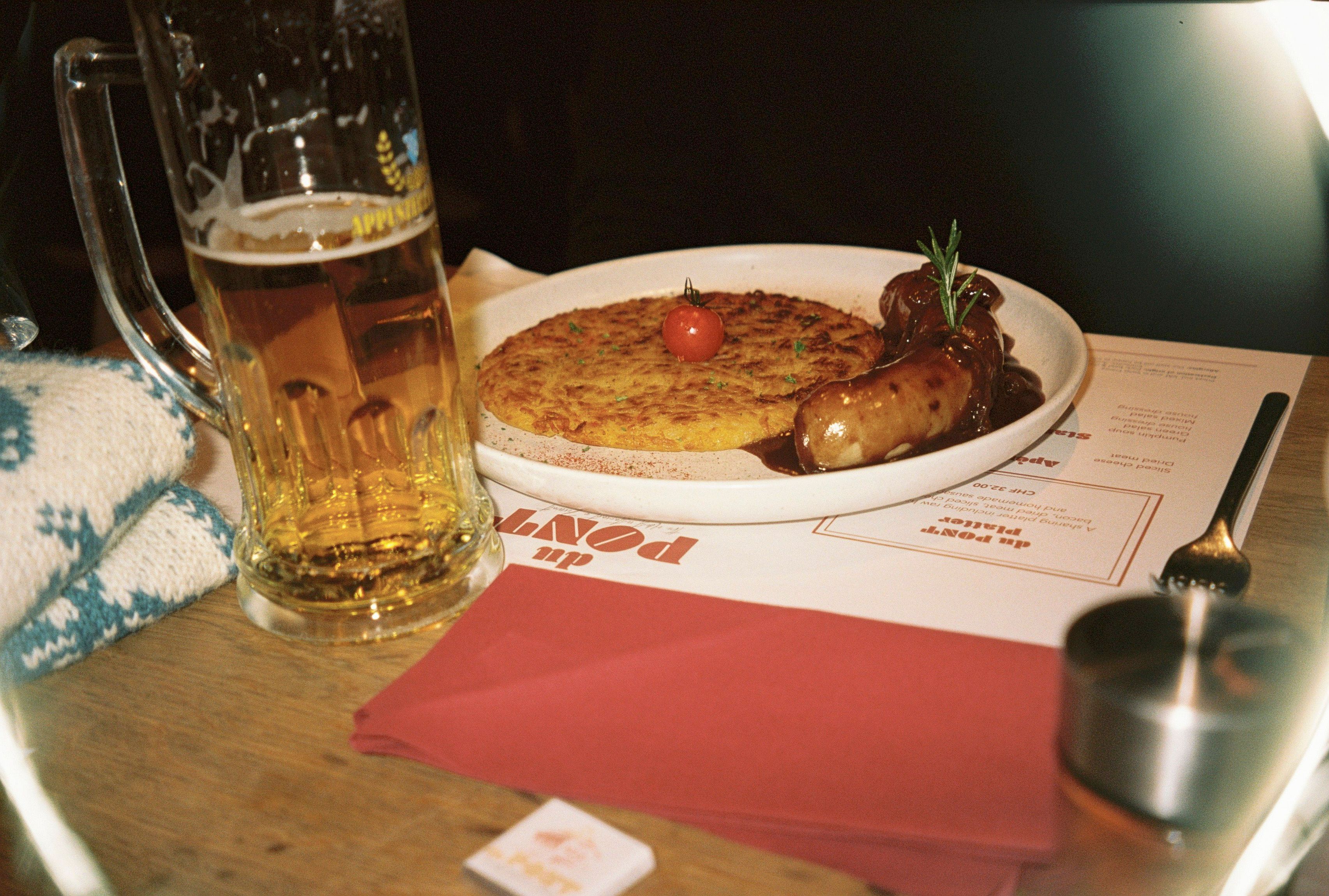 A meal in Zermatt