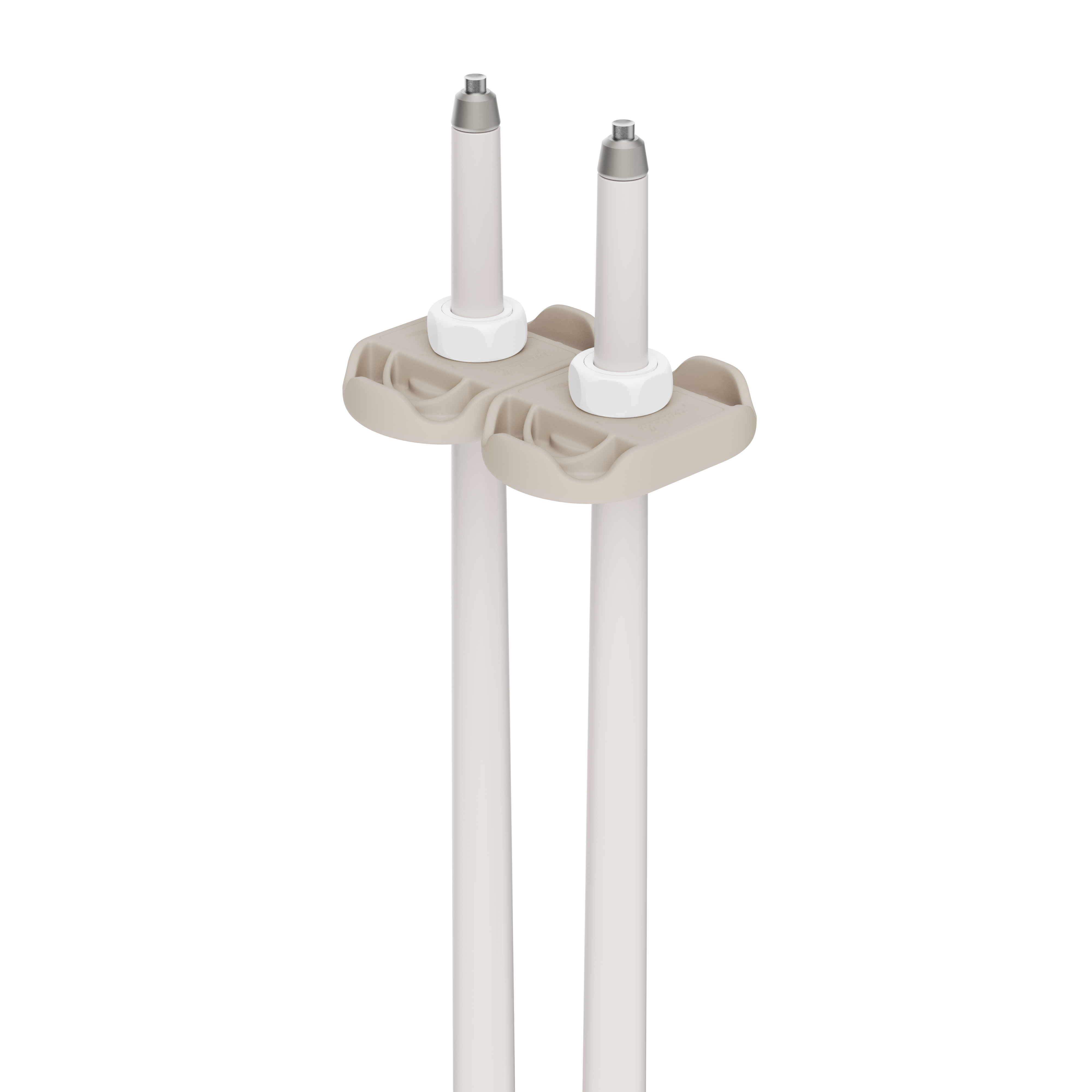 An image of P1 ski poles slush baskets