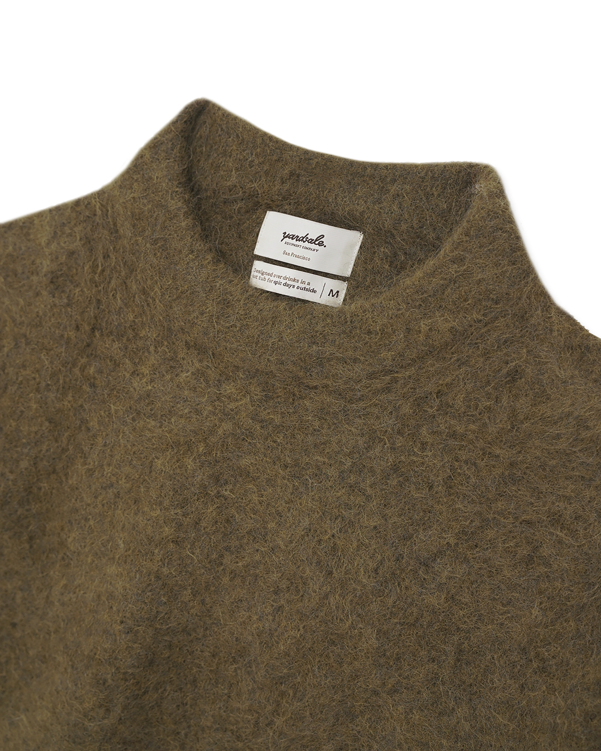 Moss dinner sweater tag detail 