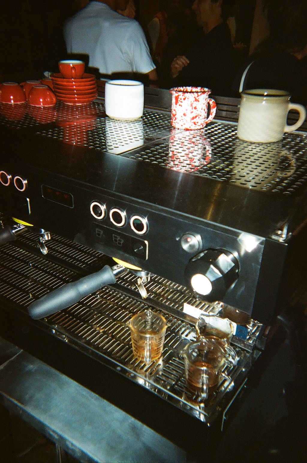 An image a of a person drinking a cup of coffee